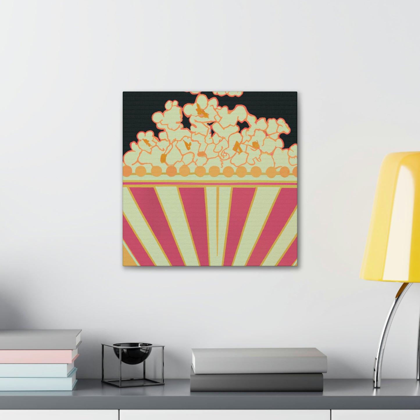 "Popcorn Palace in Flames" - Canvas