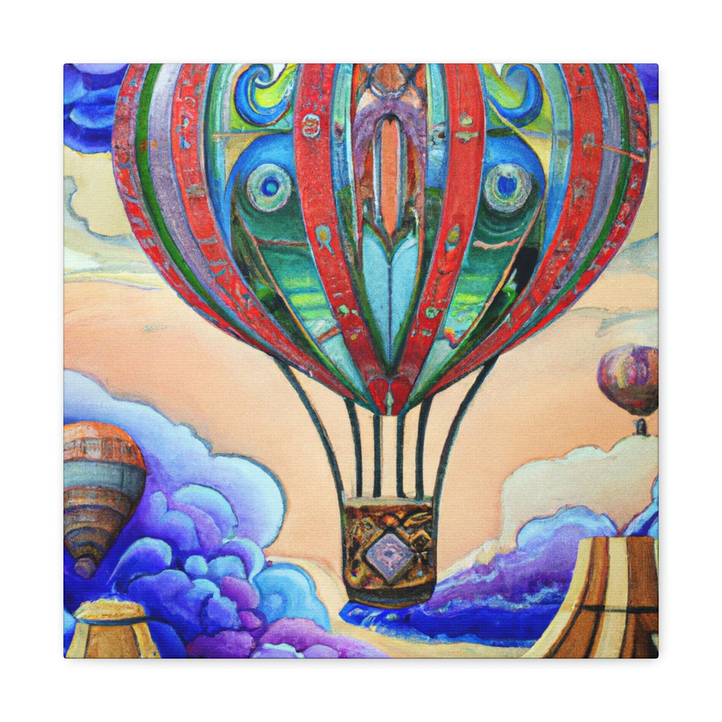 "Aerial Escapade Ballooning" - Canvas