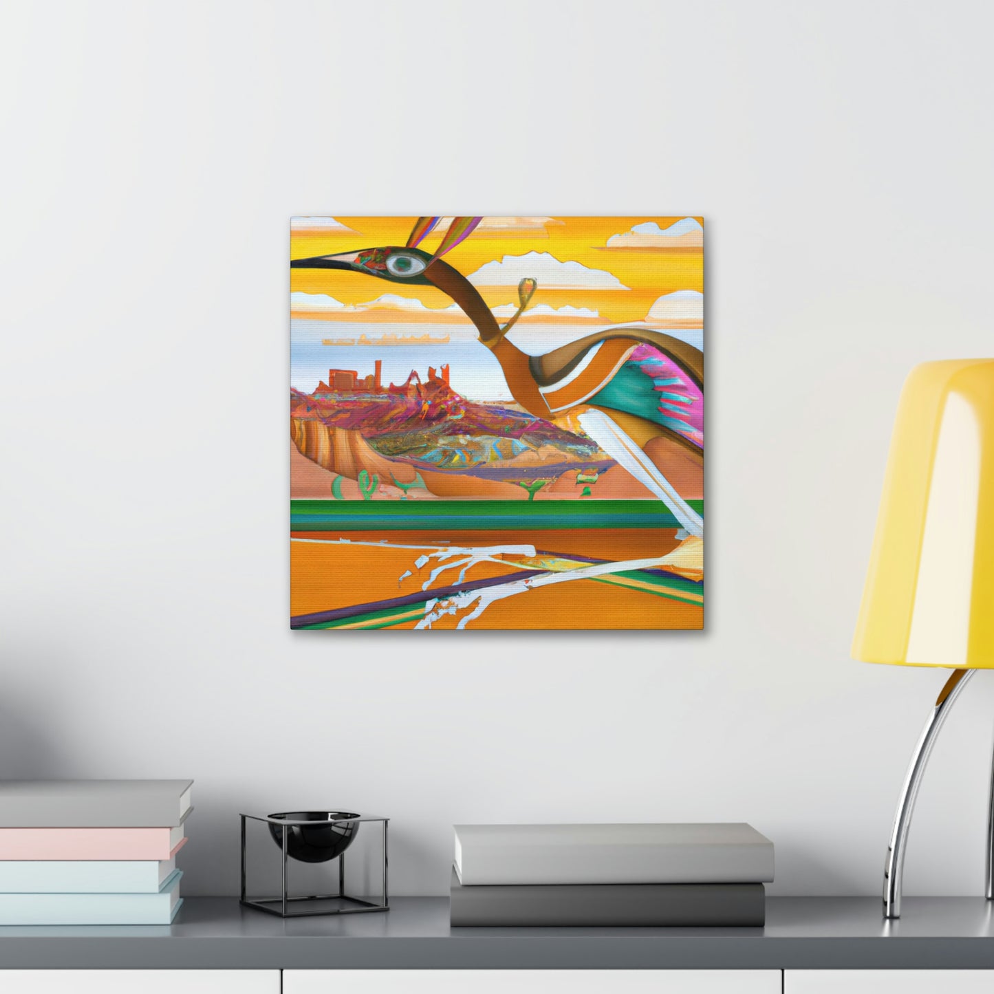 Roadrunner Art Deco - Canvas