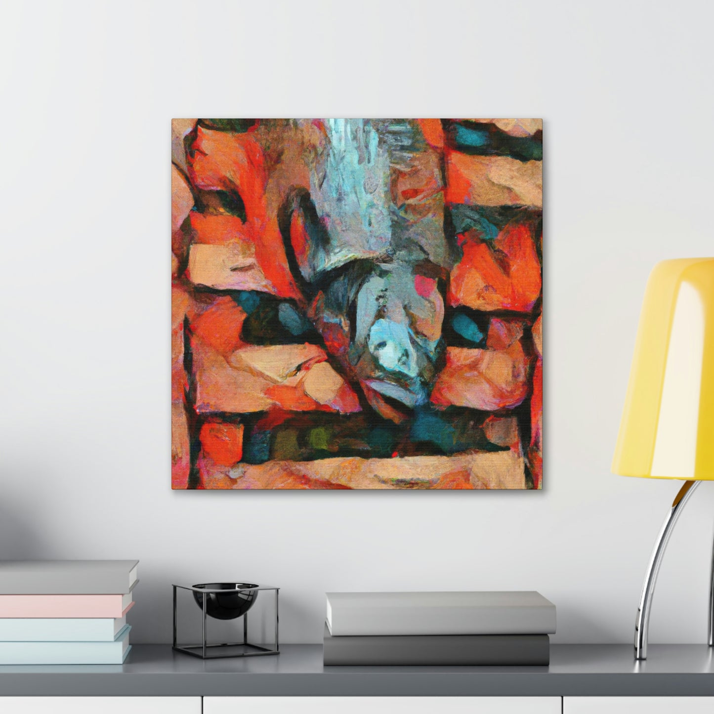 "Salmon and Moods" - Canvas