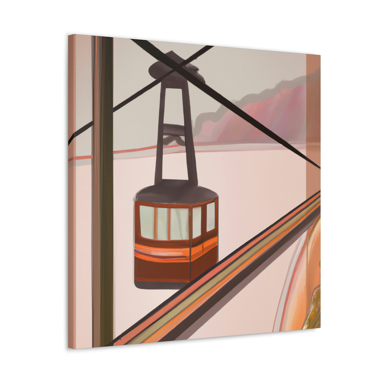 "Cable Car Dreams 1920s" - Canvas