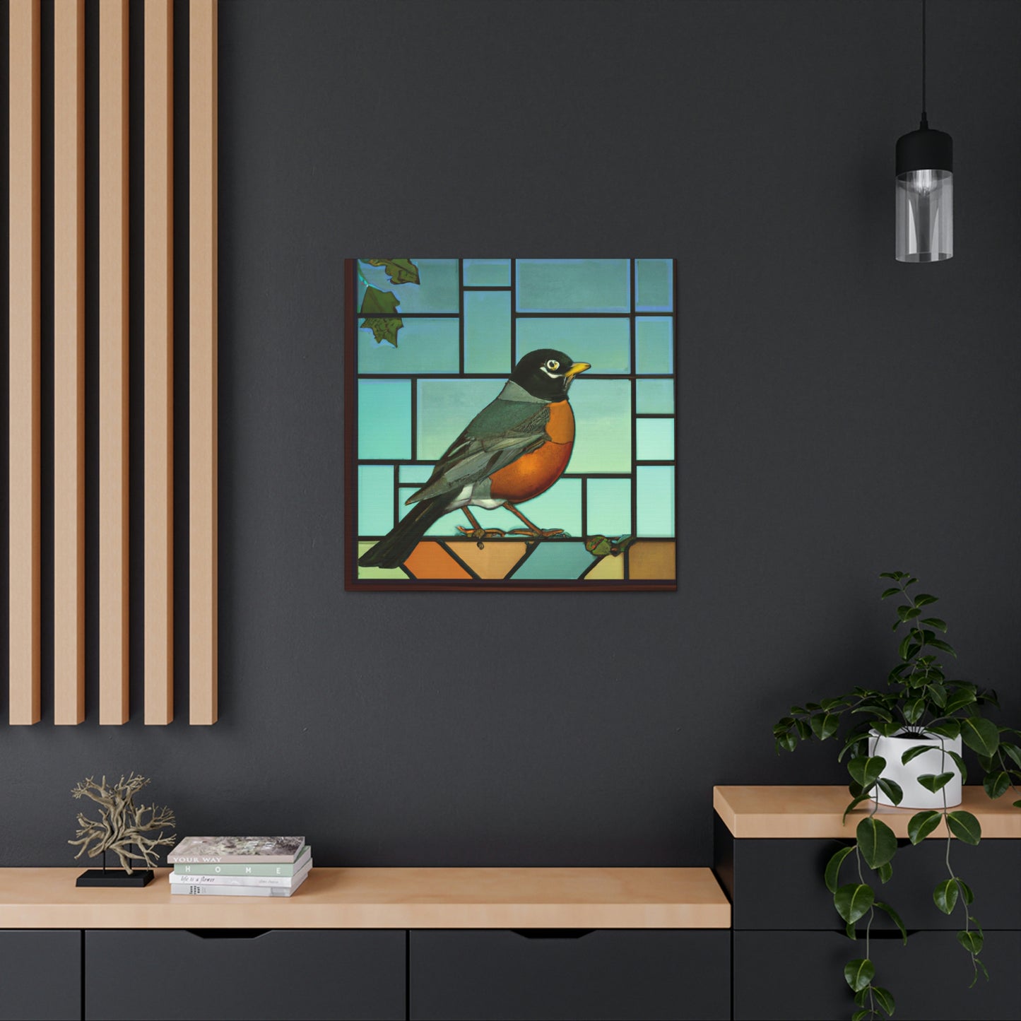 "A Robins Art Deco" - Canvas