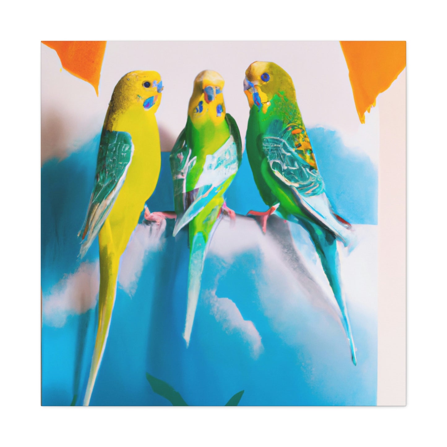 "Parakeet Abstractions," - Canvas