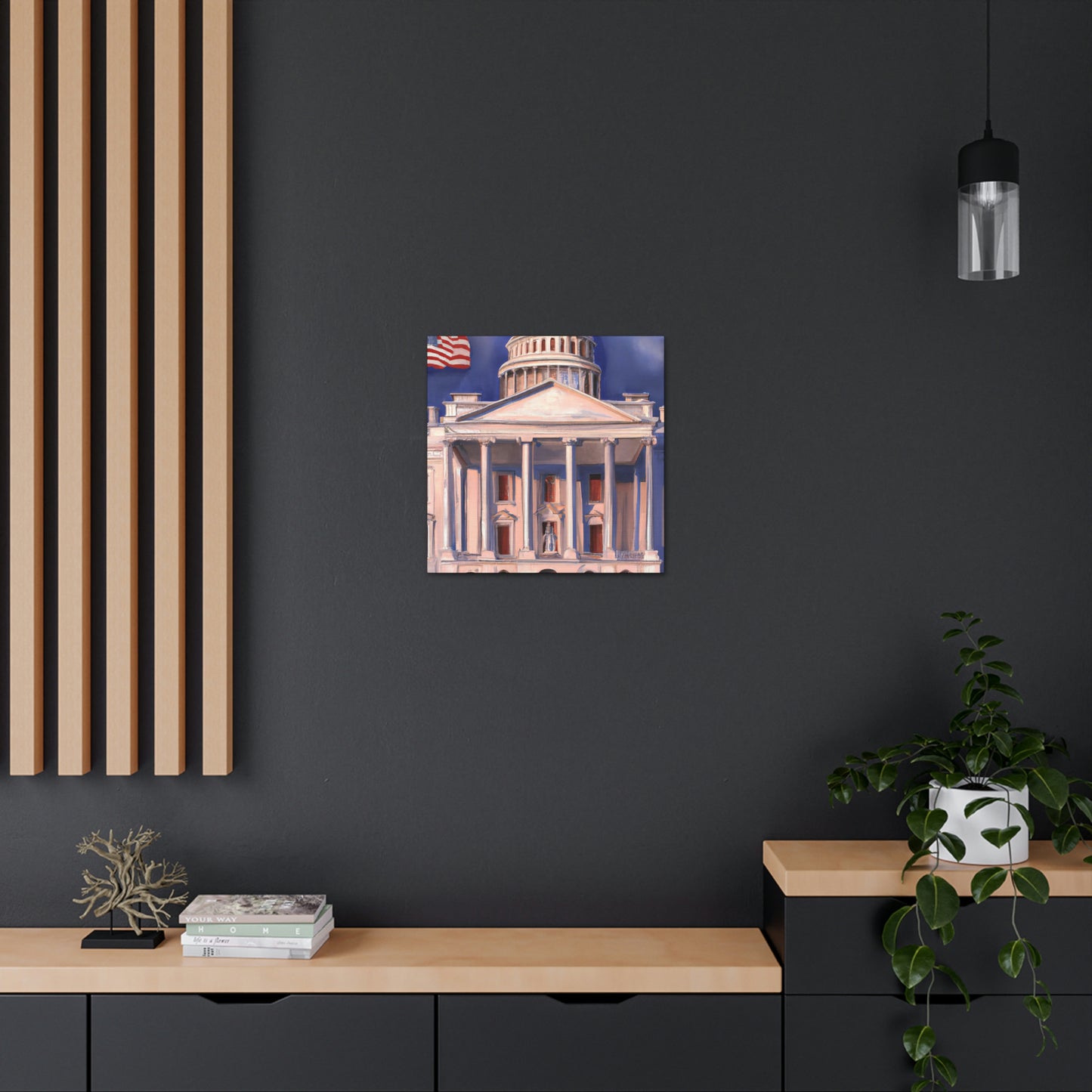 The White House Icon - Canvas