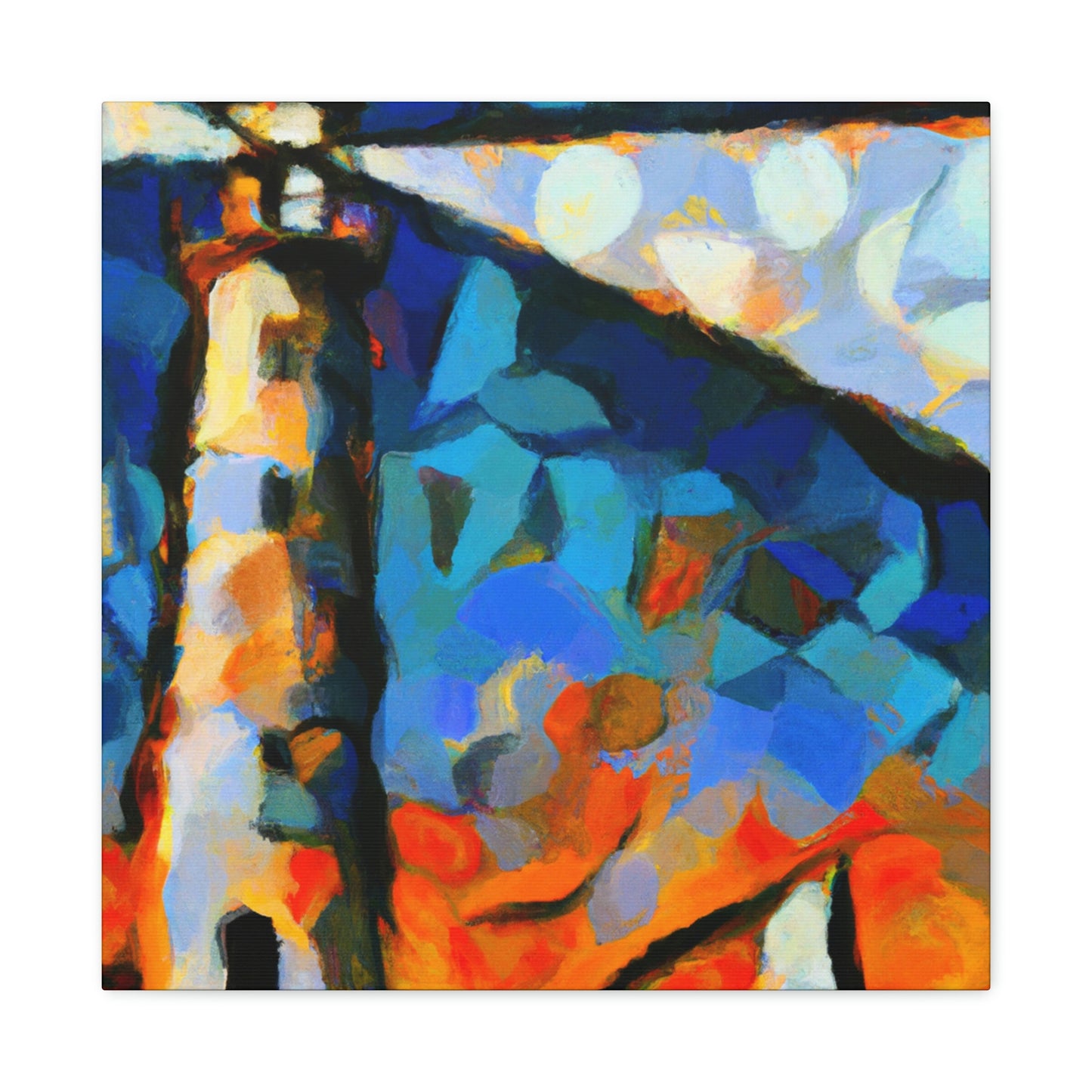 "Lighthouse in Twilight Light" - Canvas