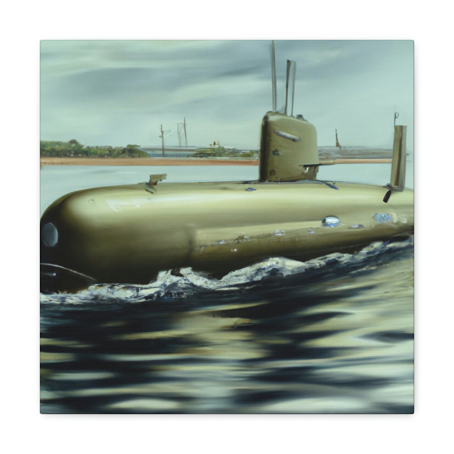 "Depth of Submarine Life" - Canvas