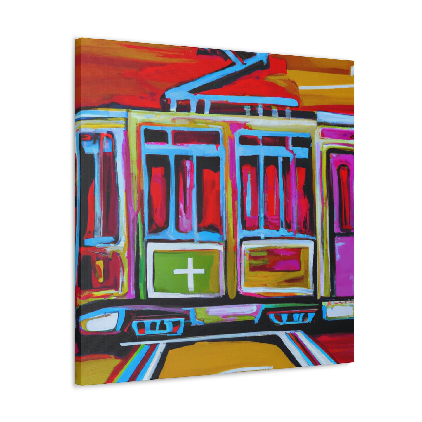 Tram by Minimalism - Canvas