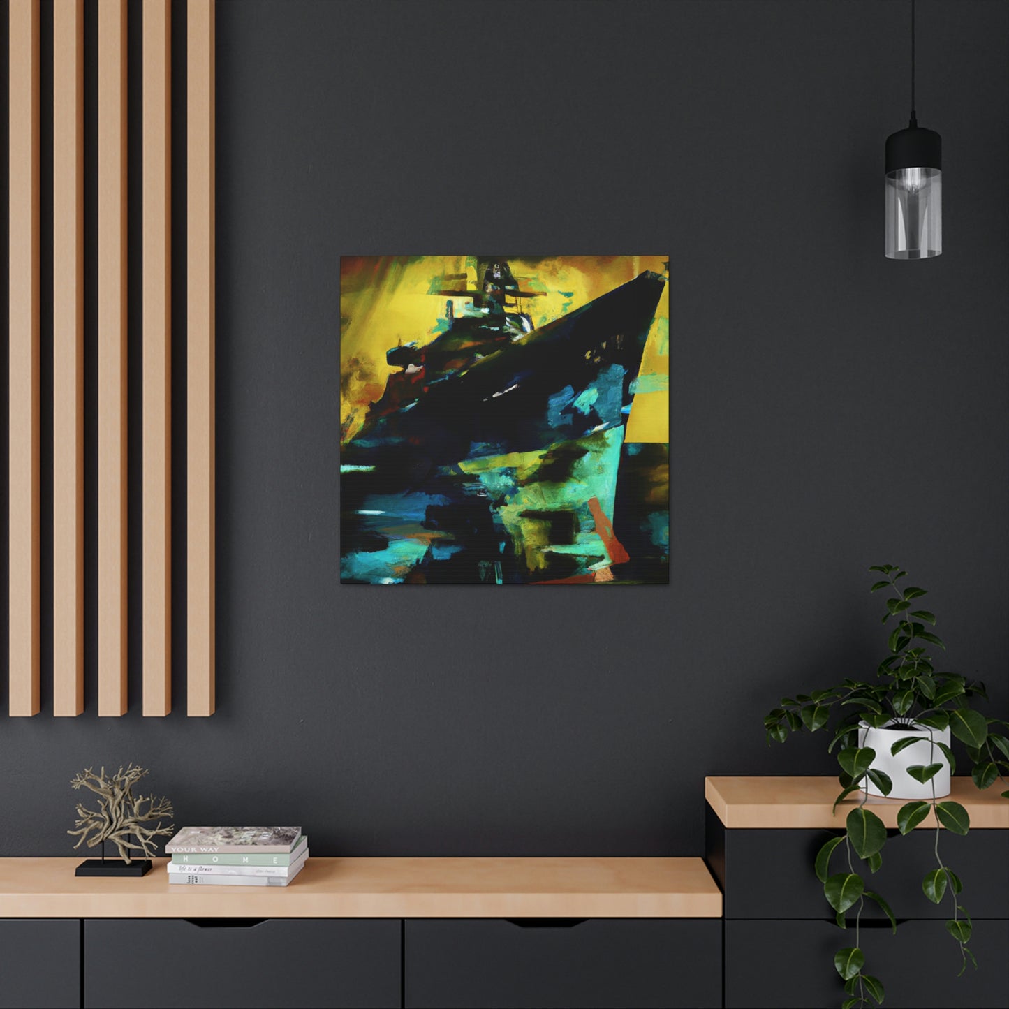 "Battleship at Dawn" - Canvas