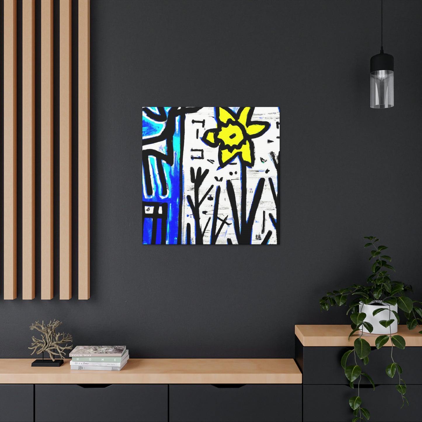 "Daffodils in Abstraction" - Canvas