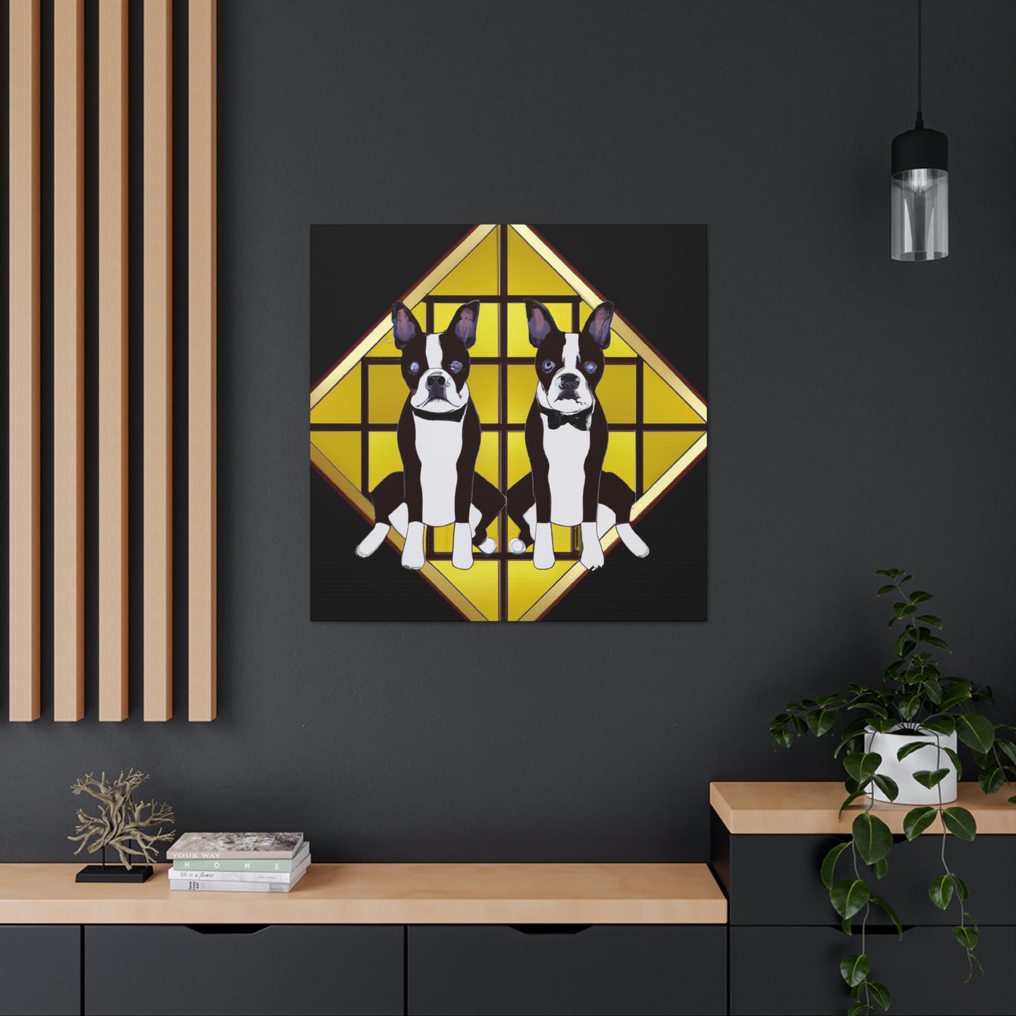 Dazzling Deco Doggie - Canvas