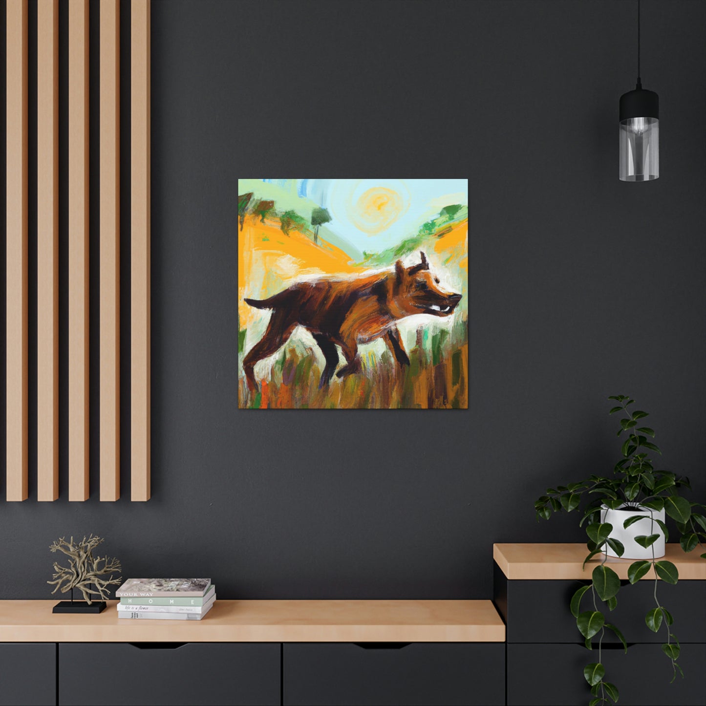 Tasmanian Tiger Reflection - Canvas