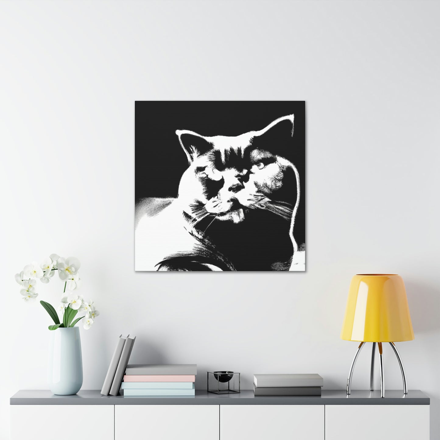 "Pop Britannia Cat Portrait" - Canvas