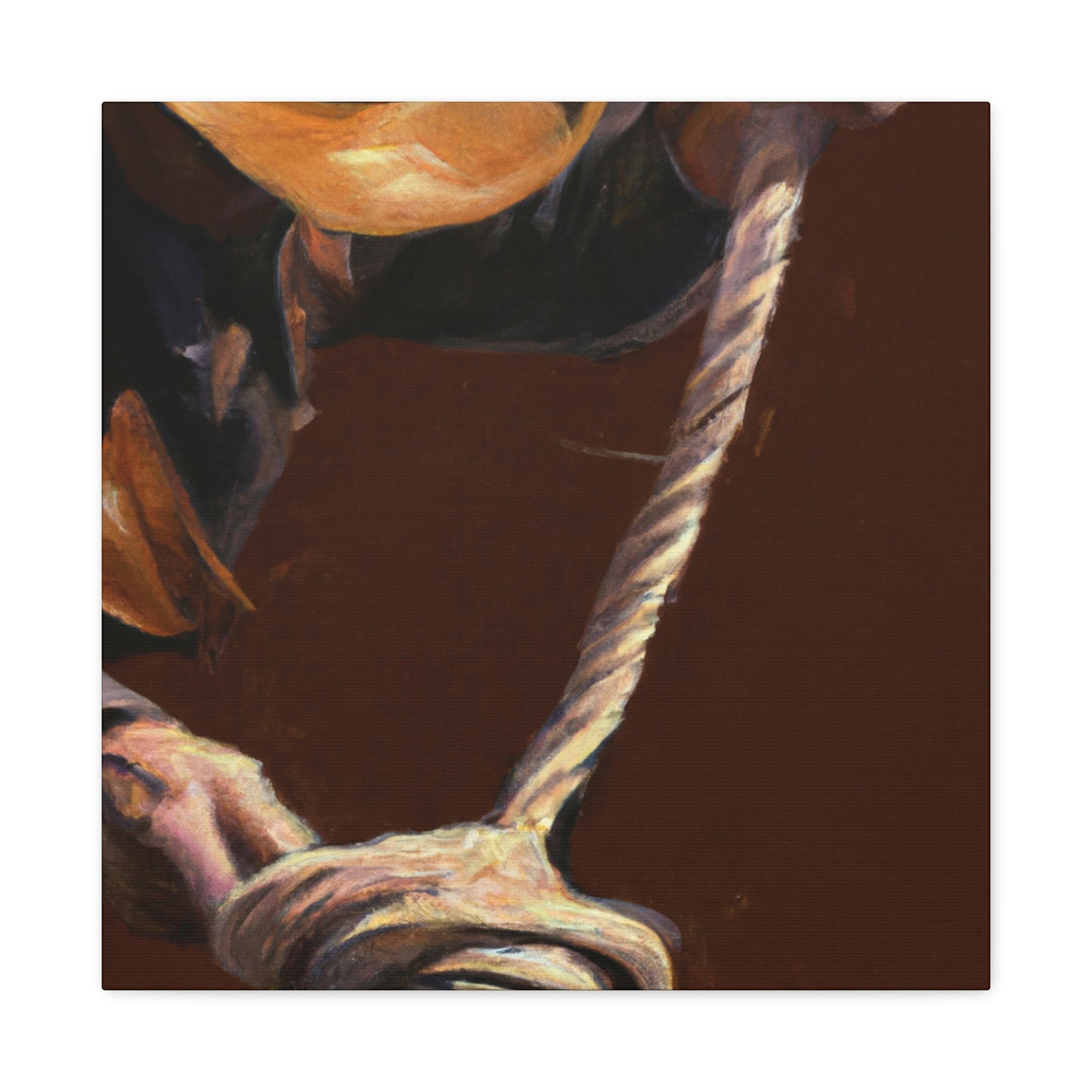 "Rope a Cowboy Dream" - Canvas