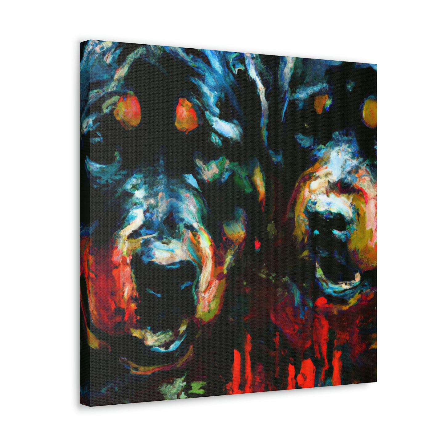 "Rottweiler in Impressionism" - Canvas