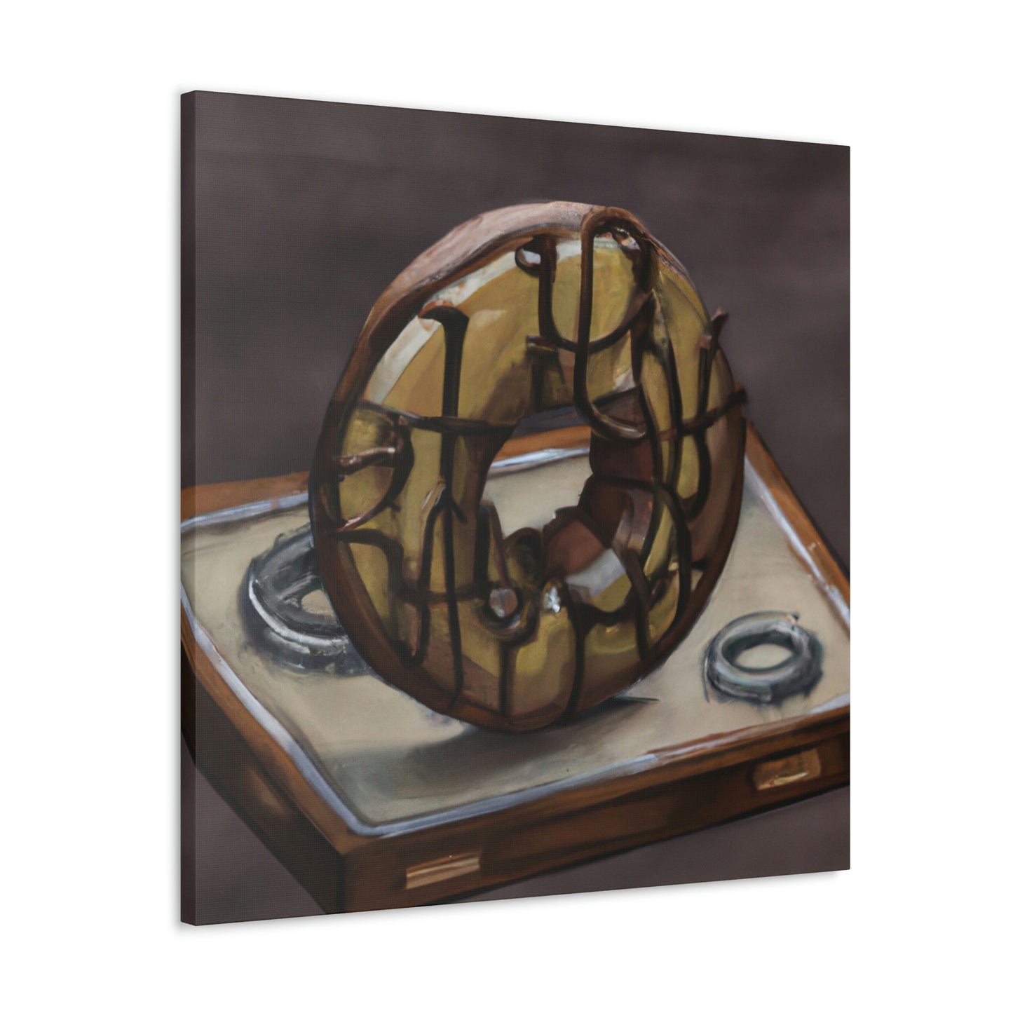 "The Steamy Doughnut Shop" - Canvas