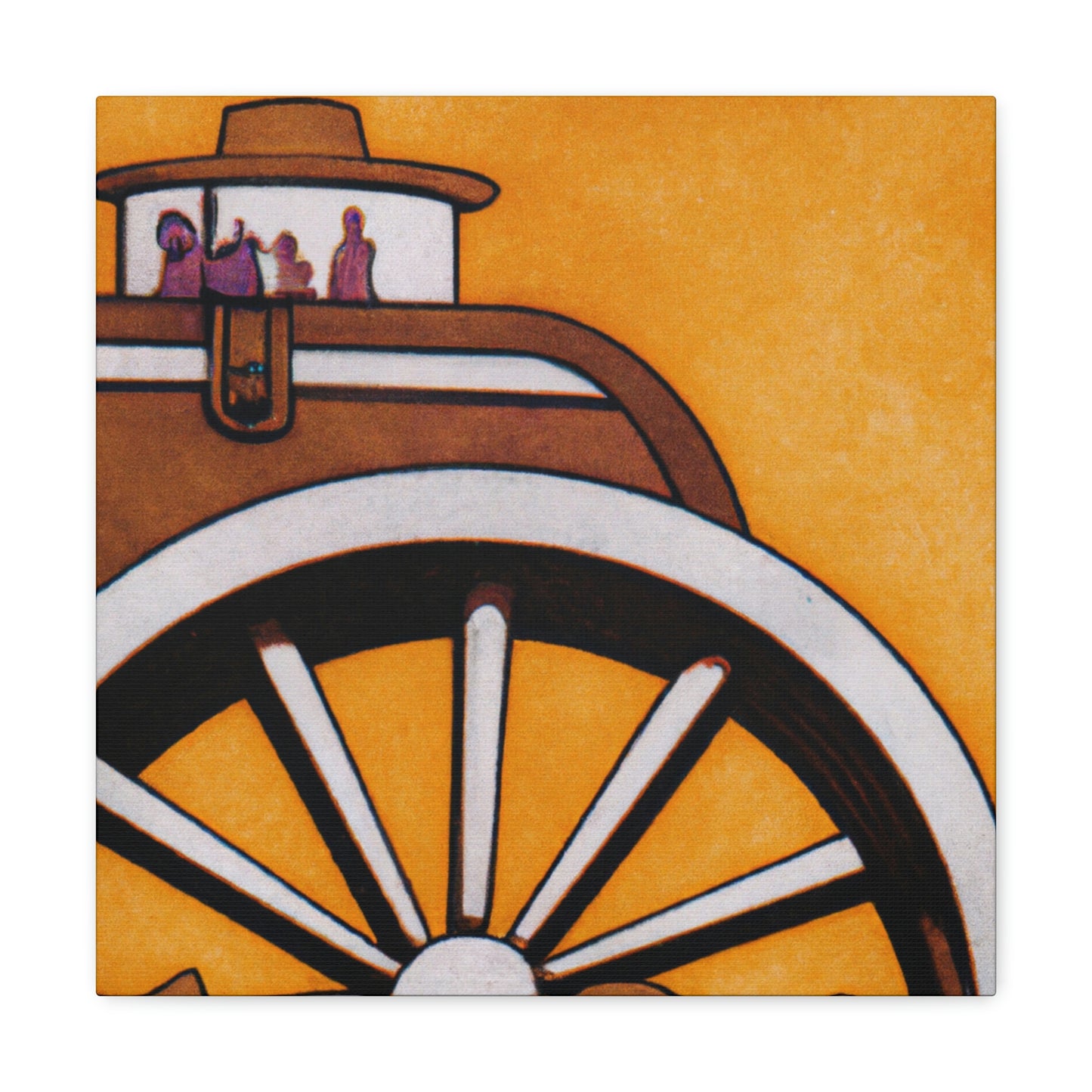 "Wagon Journey Homeward" - Canvas