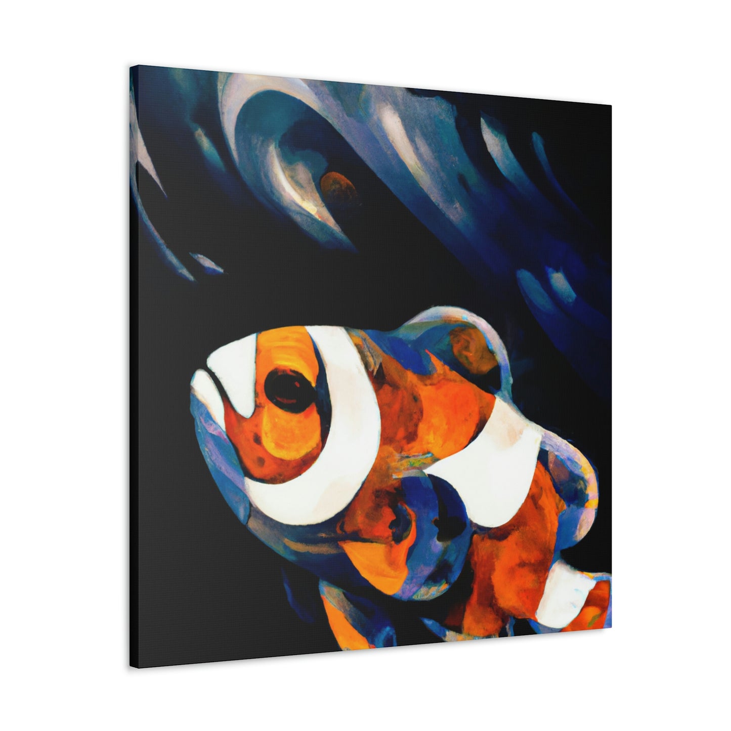 "Clownfish in Abstraction" - Canvas