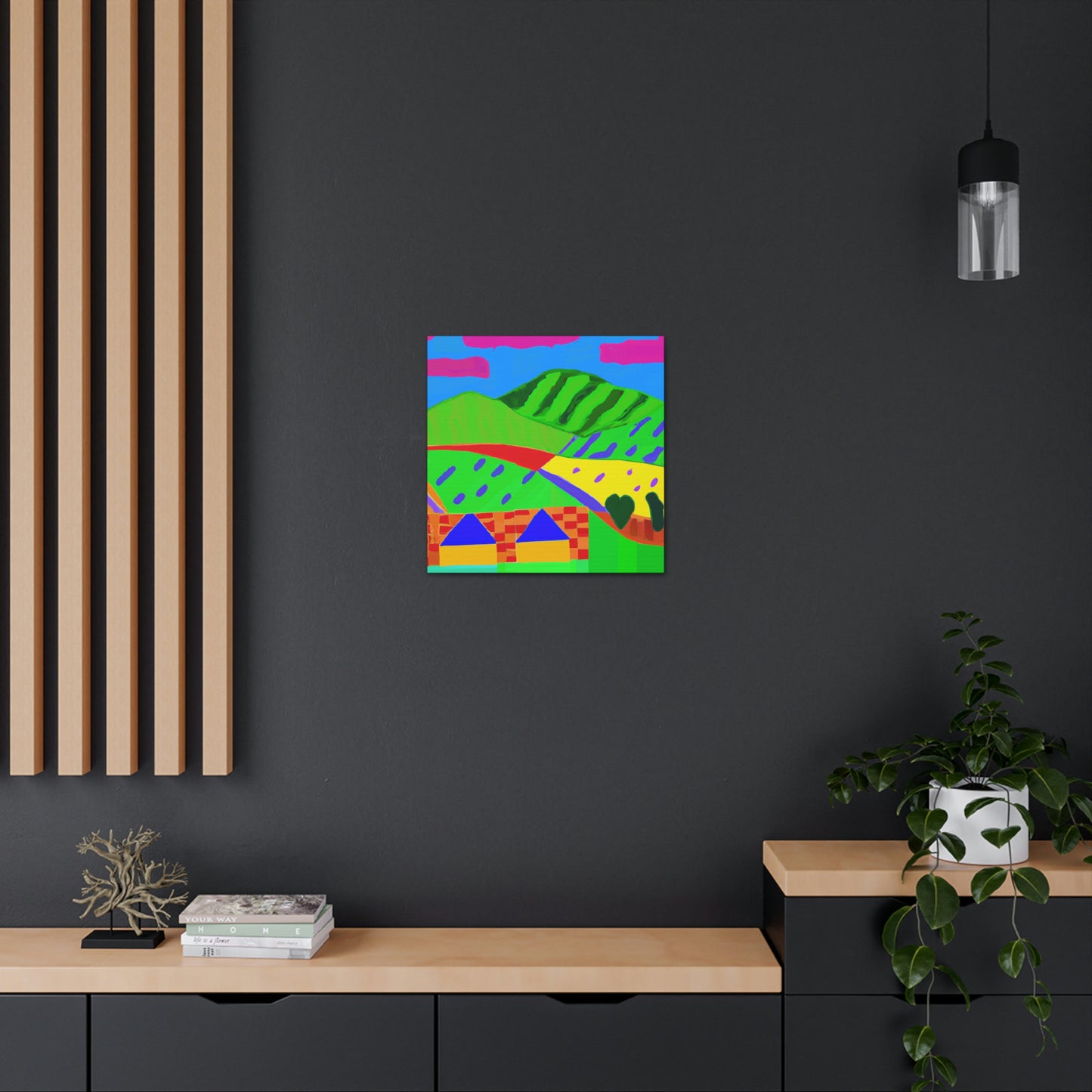 Countryside Fauvist Blaze - Canvas