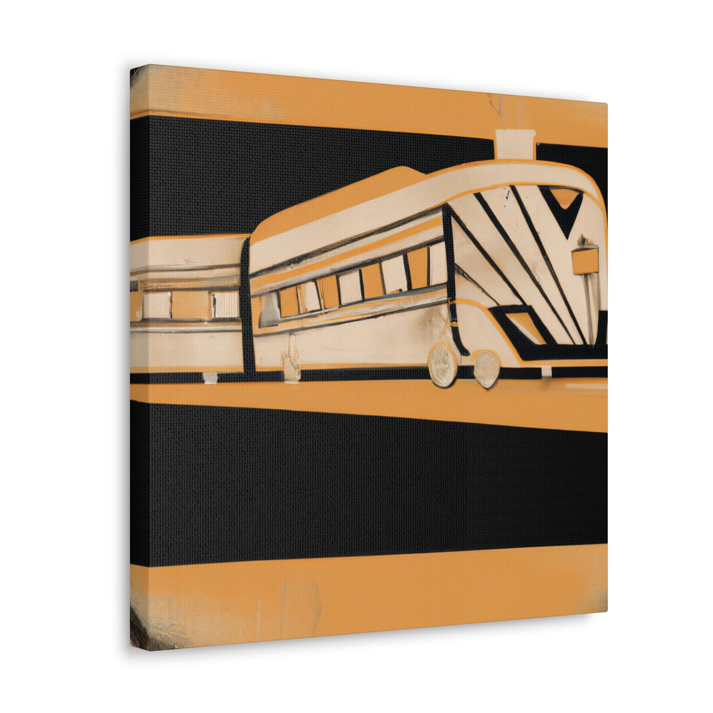 "Train of Deco Dreams" - Canvas