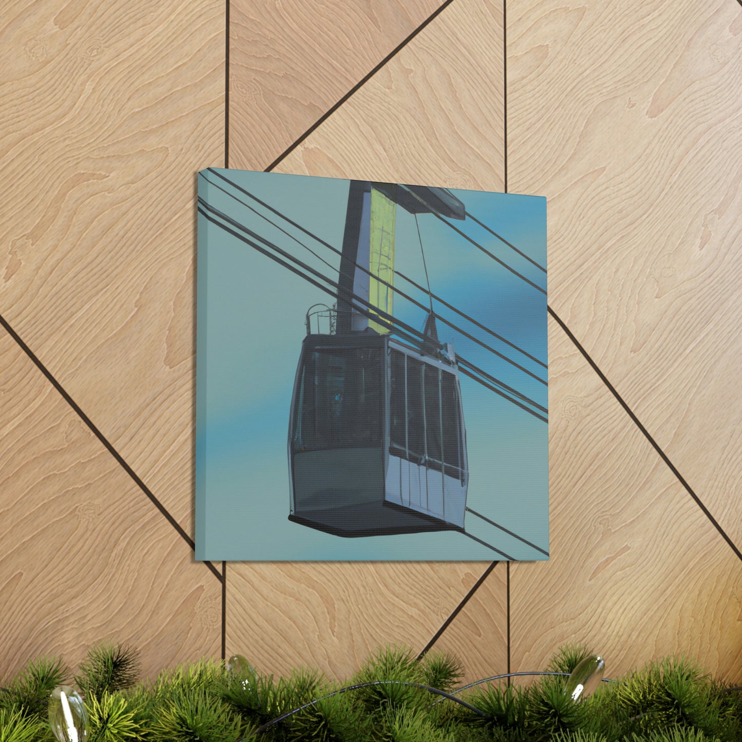 Cable Car Hyperrealism - Canvas