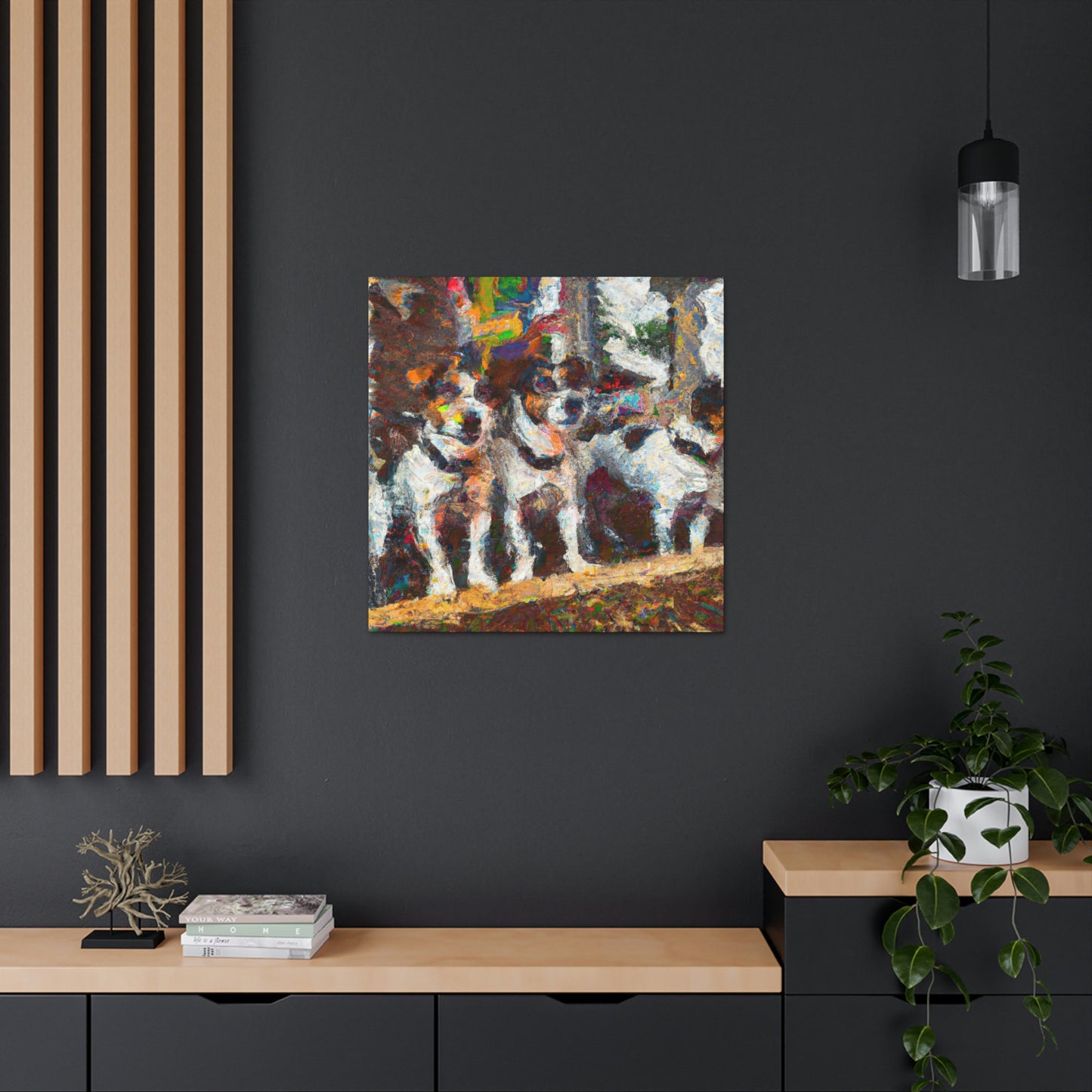 "Jack Russell's Freedom Play" - Canvas