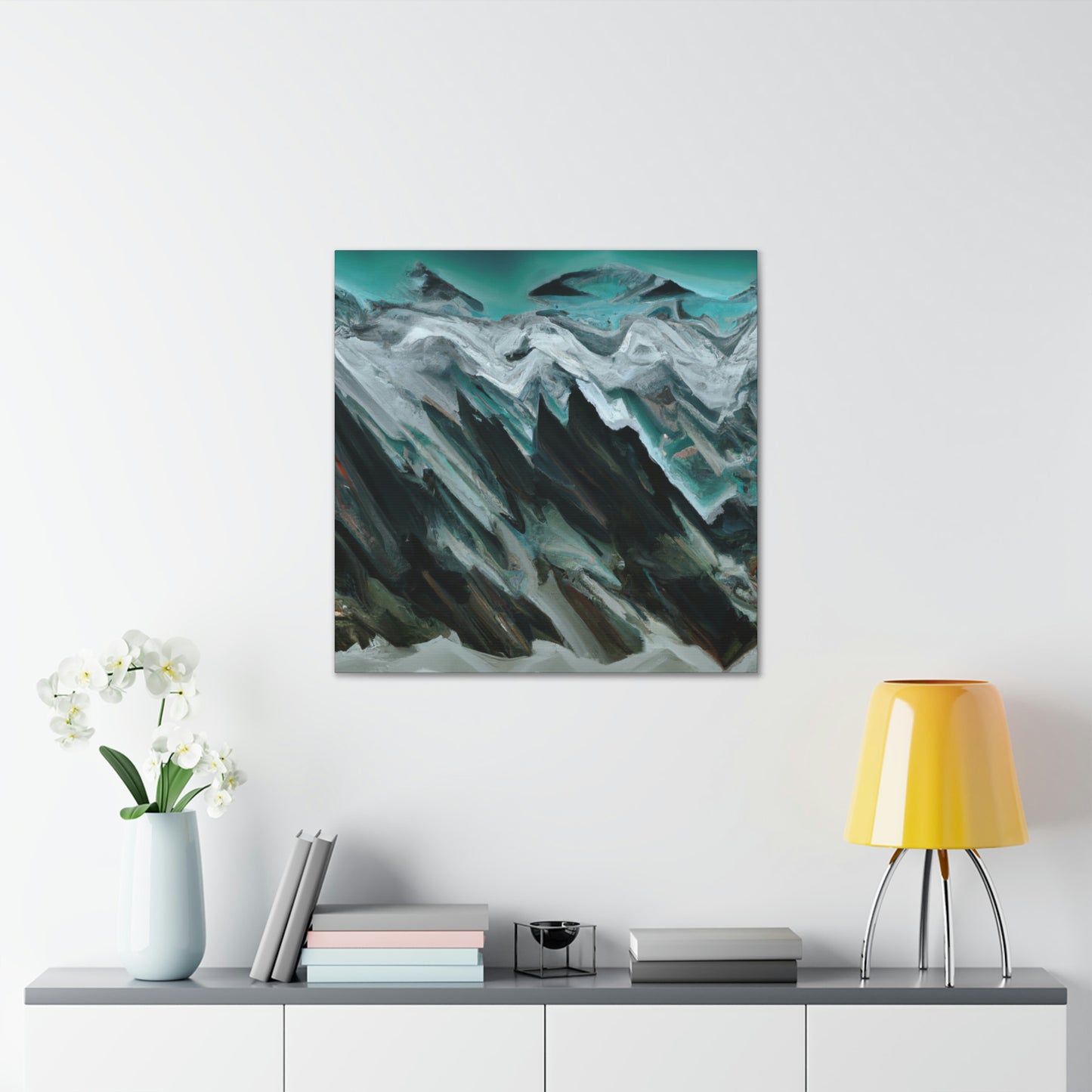 Glacier's Frozen Beauty. - Canvas