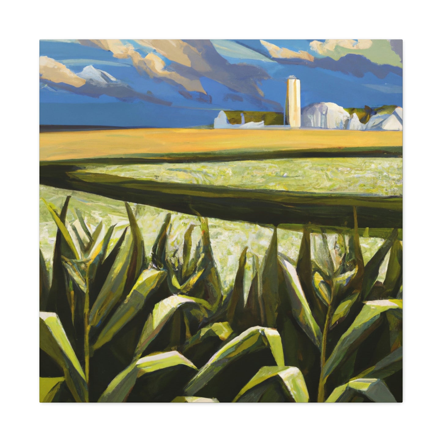 "Corn Field Harmony Scene" - Canvas