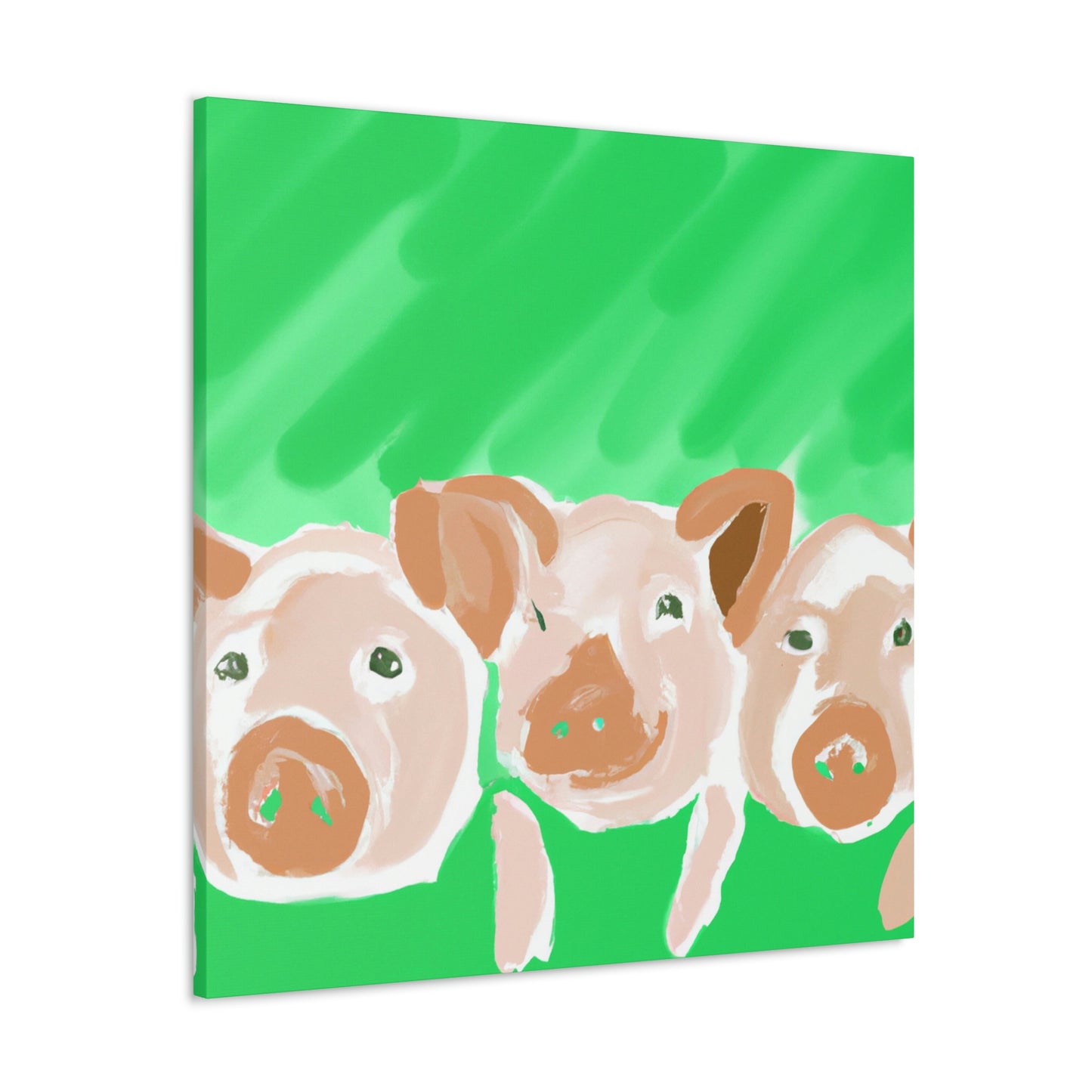 Pigs in Monochrome - Canvas