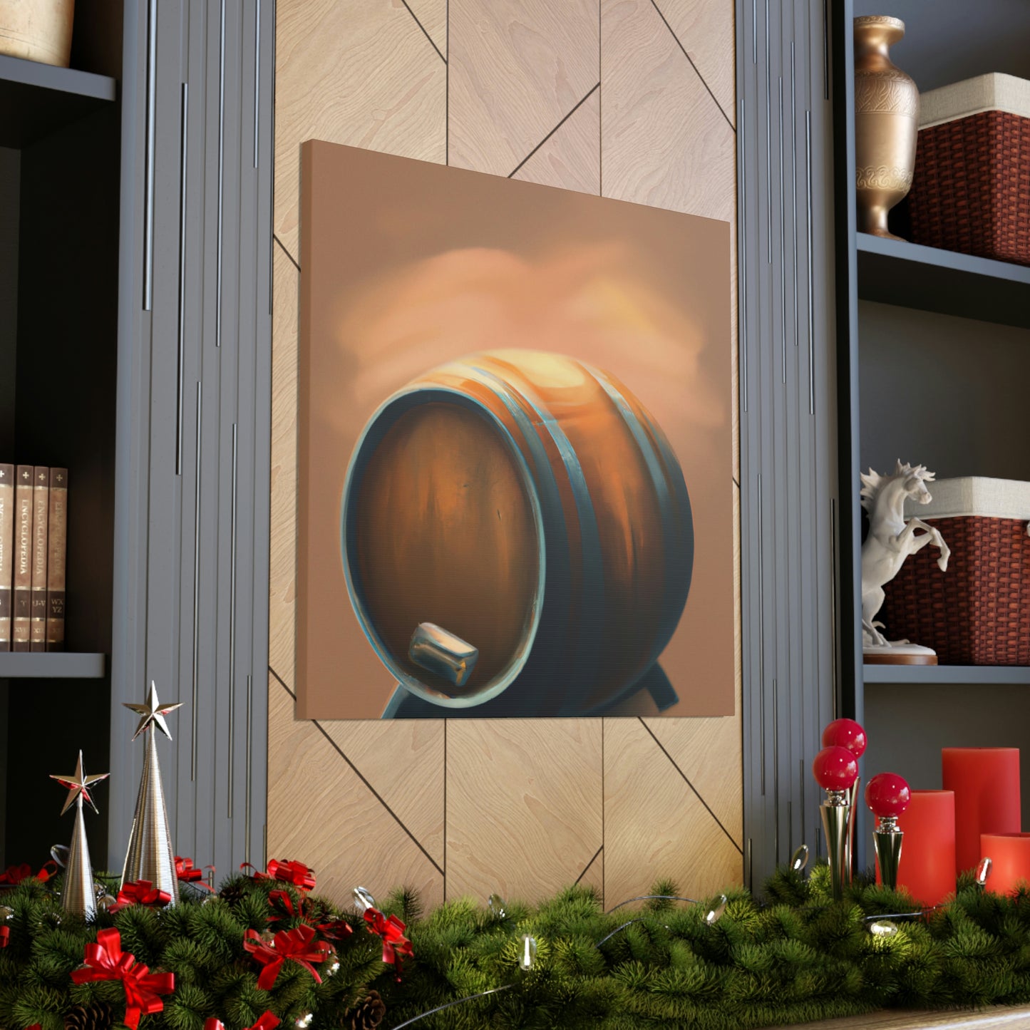 "Whiskey Barrel Ode" - Canvas