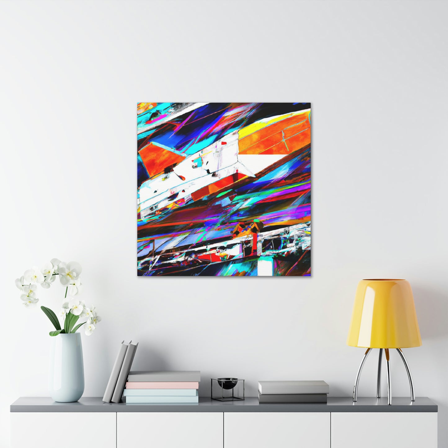 "Space Shuttle Fauvism" - Canvas