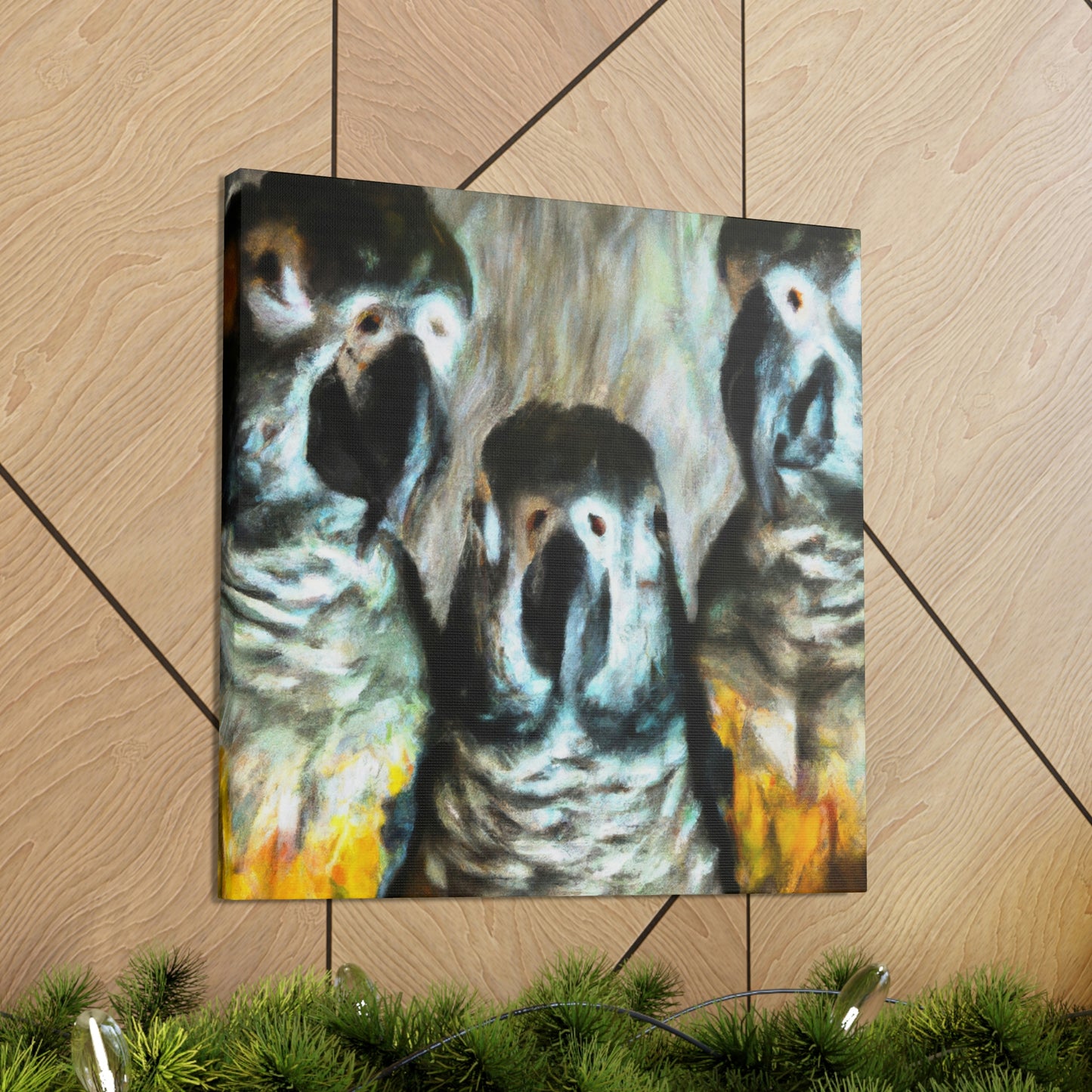 Parrot Party in Senegal - Canvas