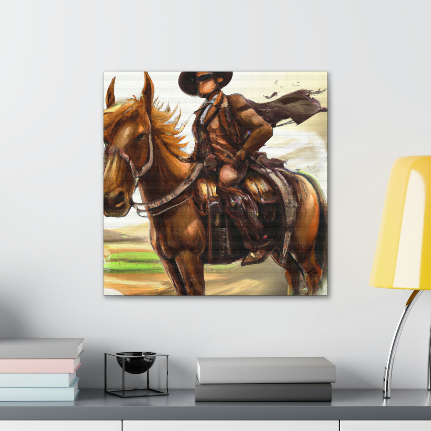 Pony Express Surrealism - Canvas