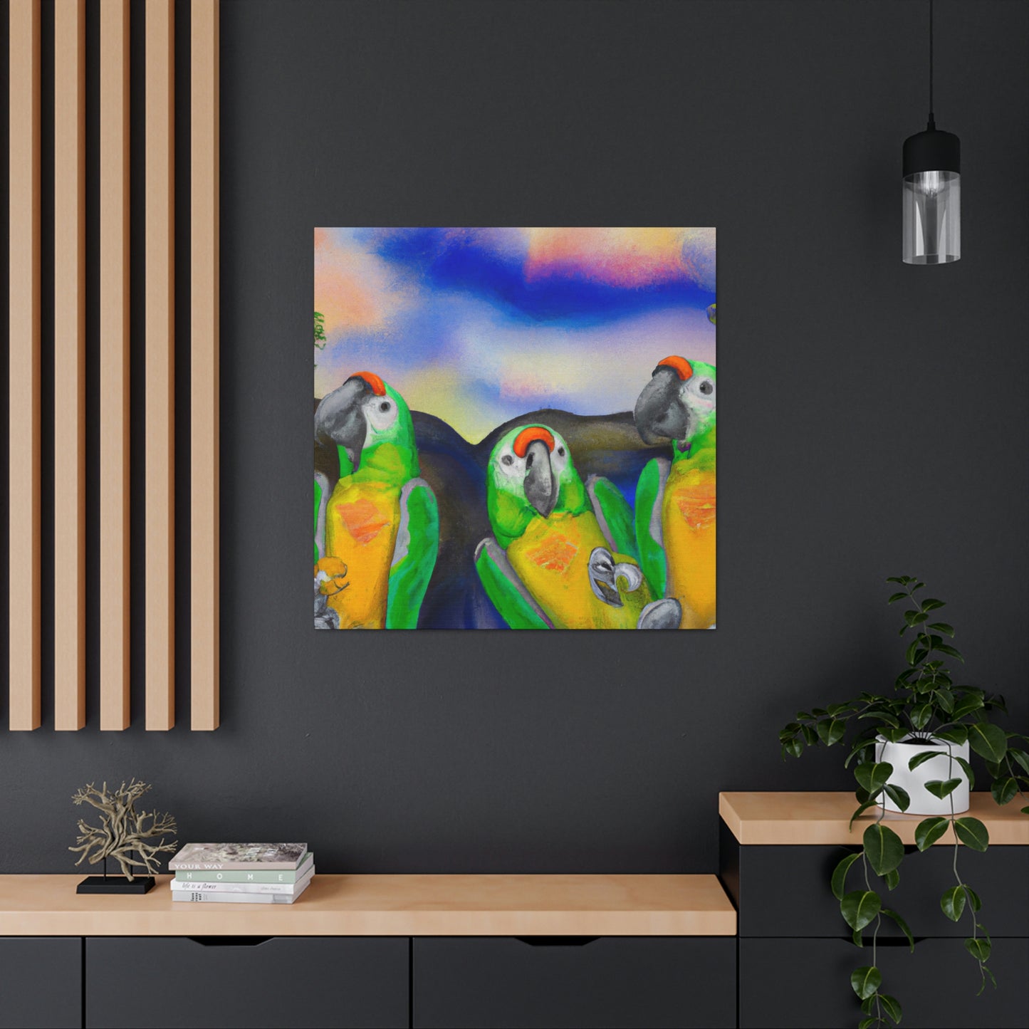 Parrots of Paradise Surreal - Canvas