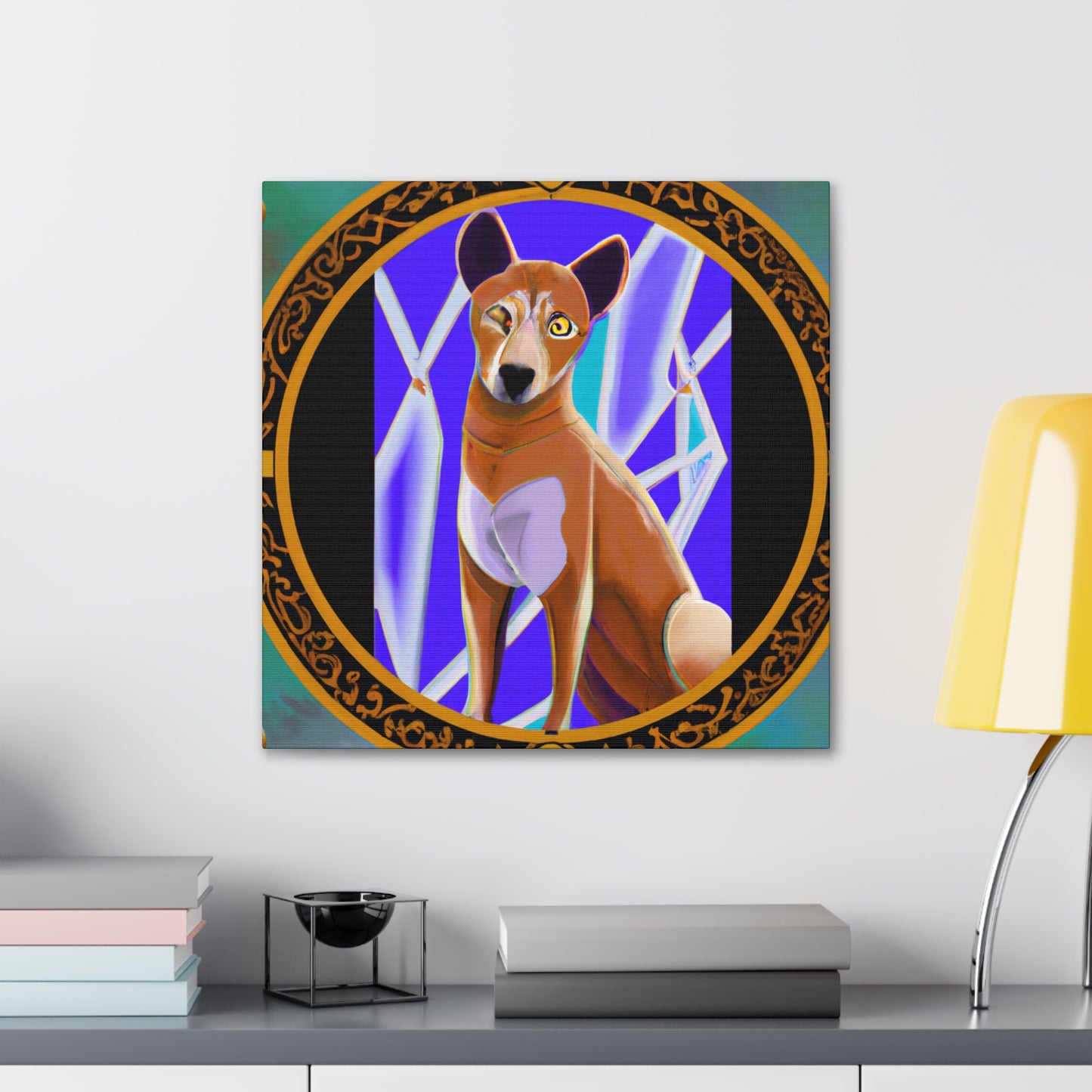 "Dhole's Deco Gleam" - Canvas