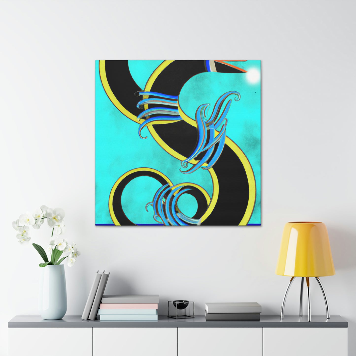 "Eel in Art Deco" - Canvas