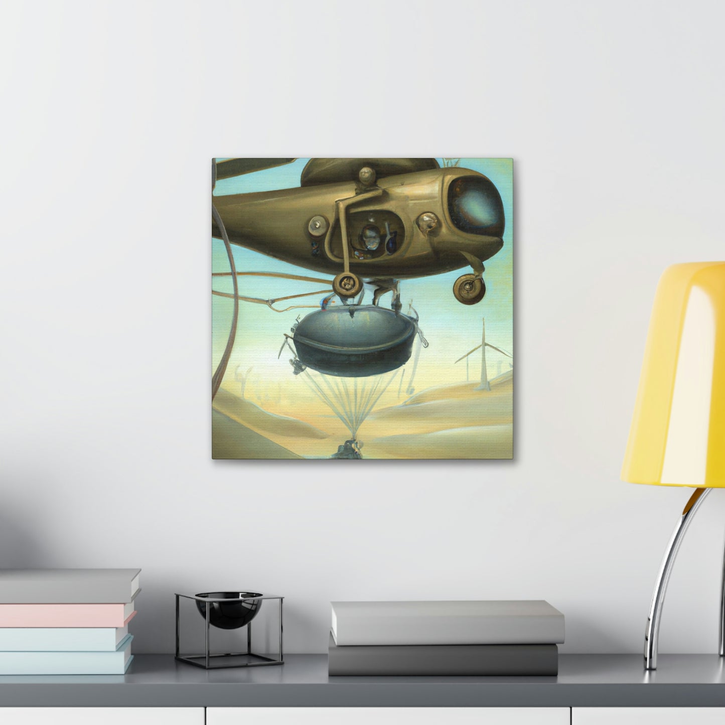 Helicopter in Surrealism - Canvas