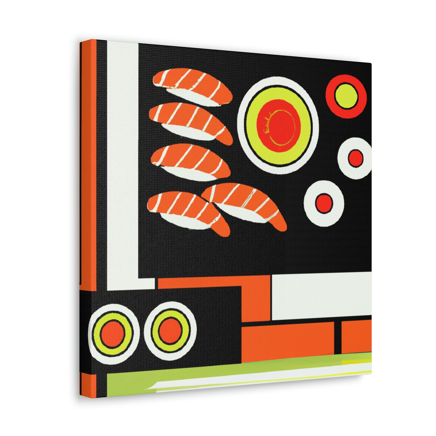 "Delicate Deco Sushi Art" - Canvas