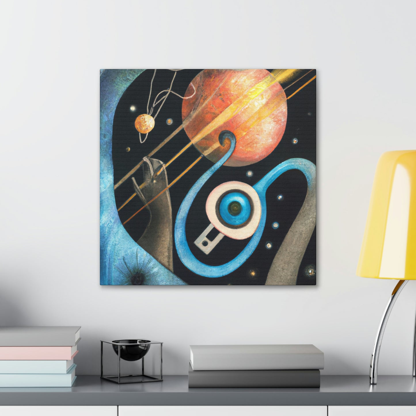 Pluto: Cosmic Deco - Canvas