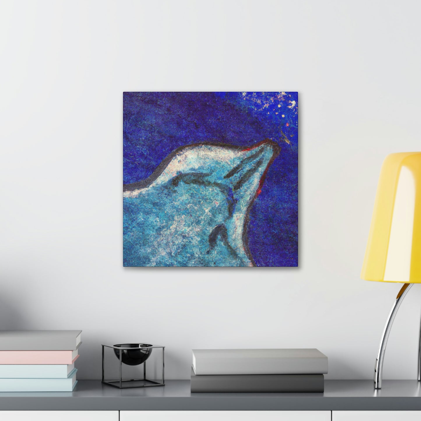 Stingray's Glistening Dance - Canvas