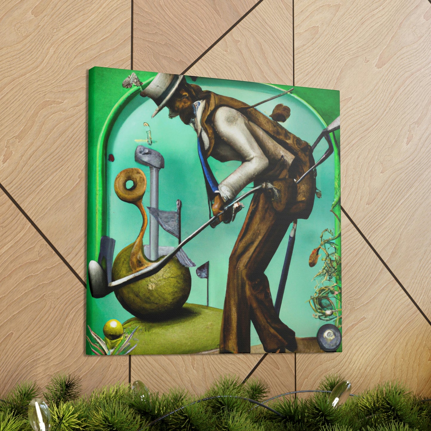 Golf in Victorian Age - Canvas