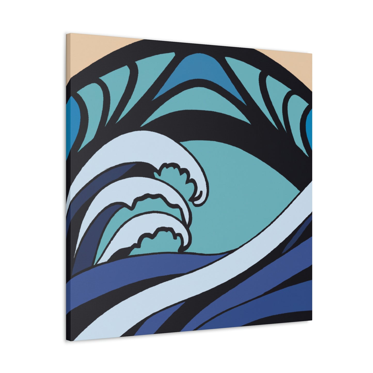 "Waves of Blue Luxury" - Canvas