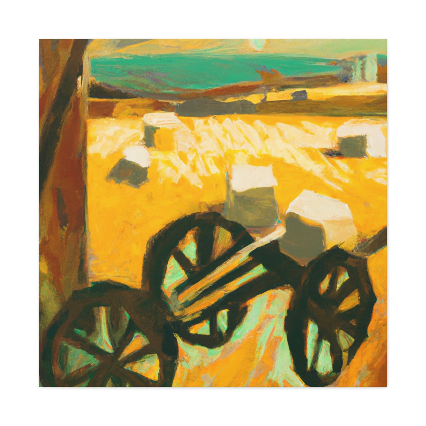 "Hay Wagon's Art Deco". - Canvas