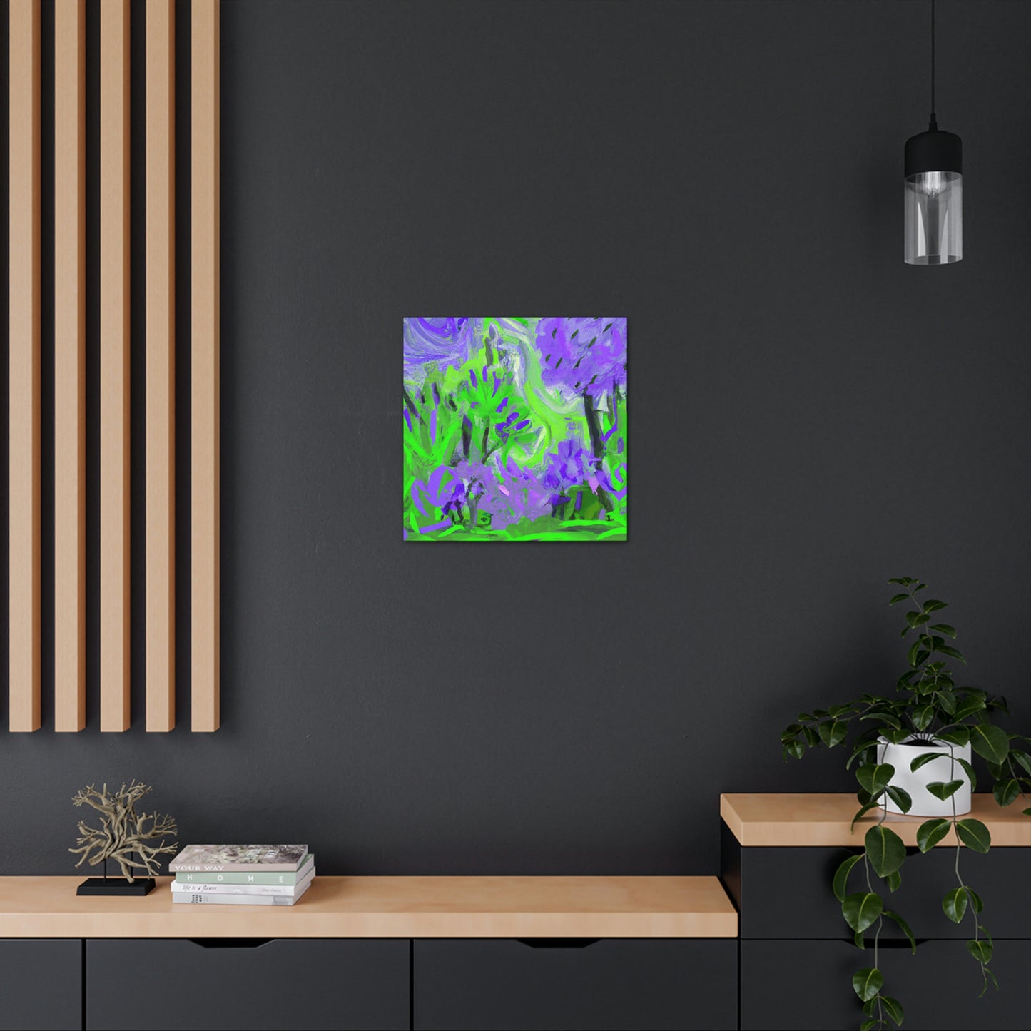 Lilac Expression Abstraction - Canvas