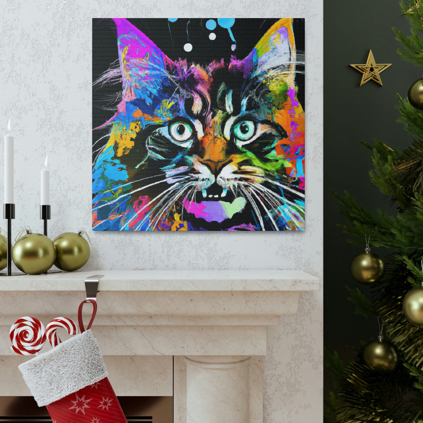 "Maine Coon Pop Art" - Canvas