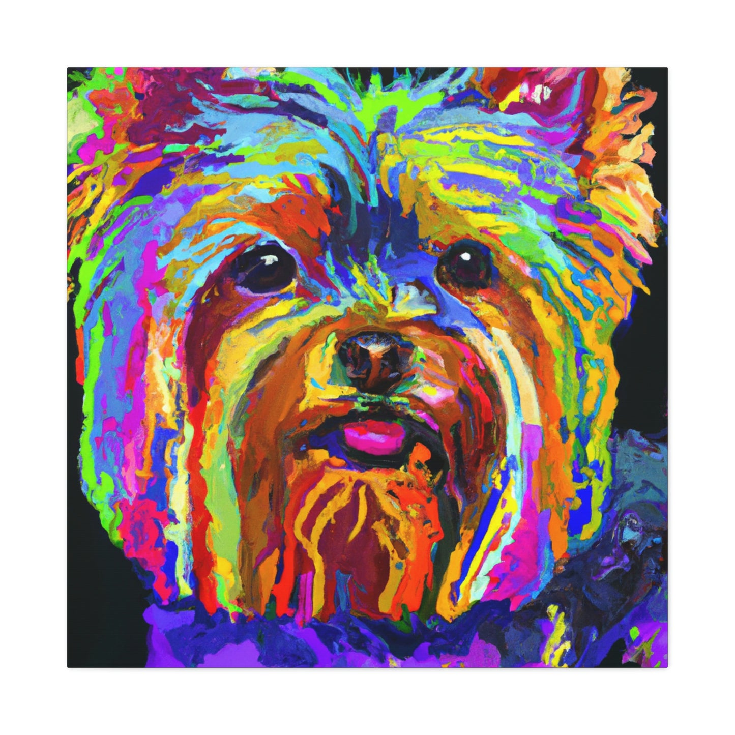 "Yorkshire Terrier Fauvism" - Canvas