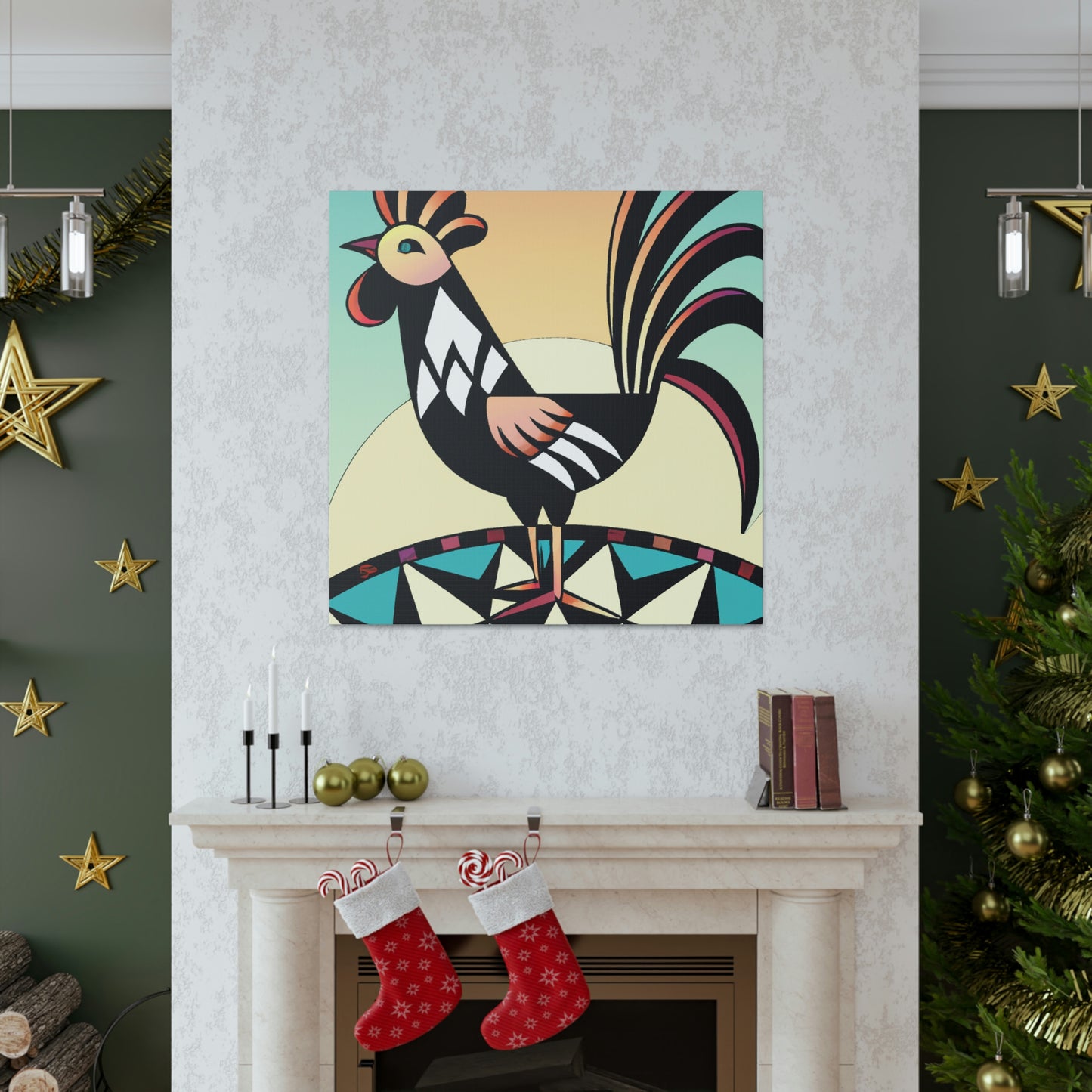 Chicken in Dazzle - Canvas