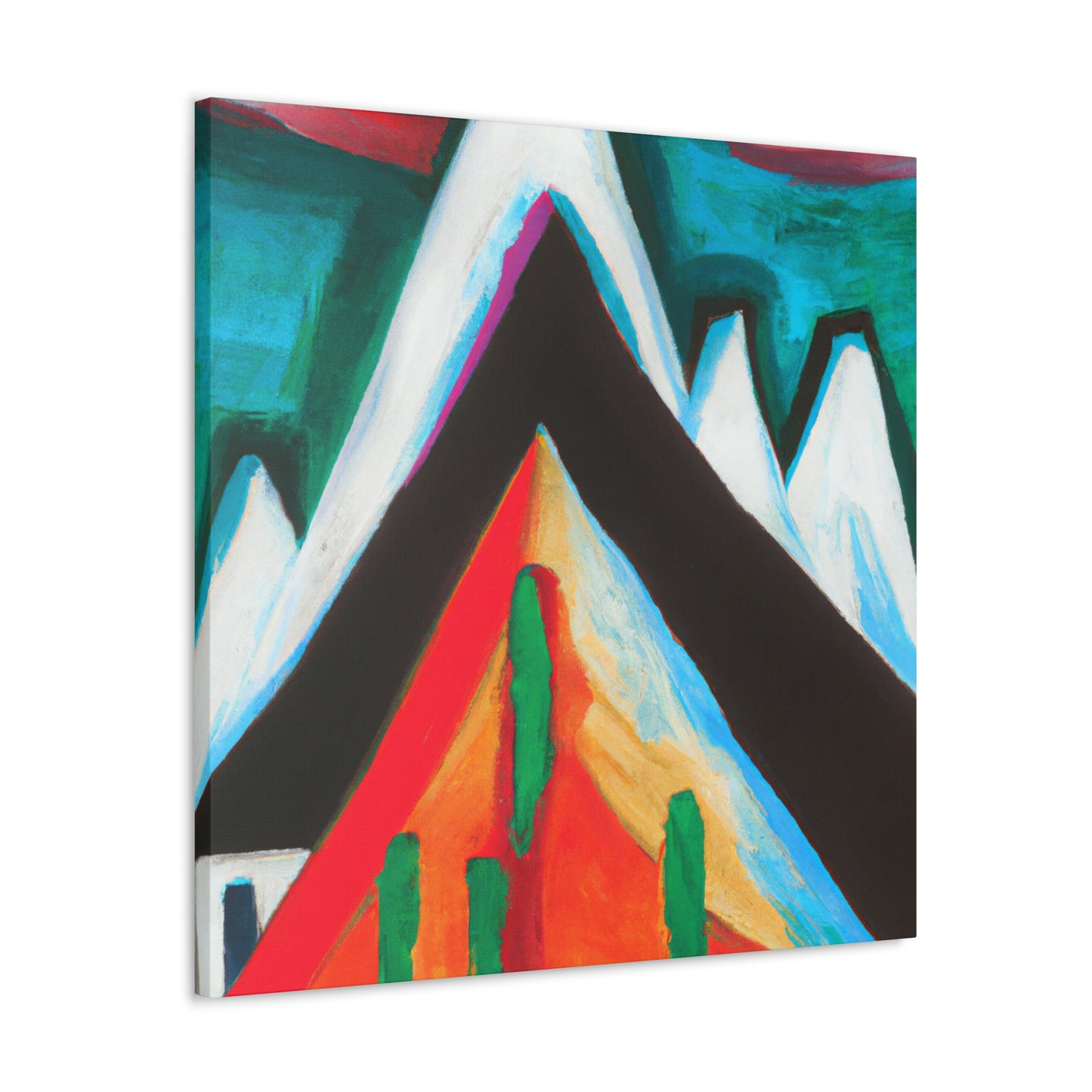 Mountain Abstract Expressionism - Canvas