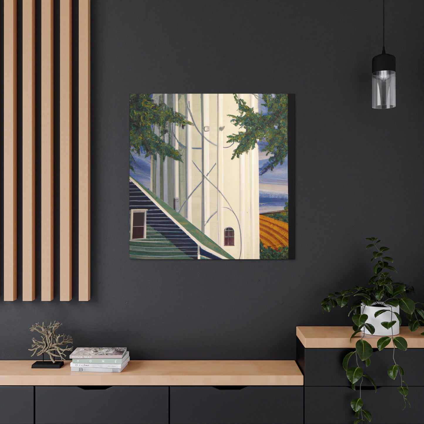 "Silo's Rustic Beauty" - Canvas