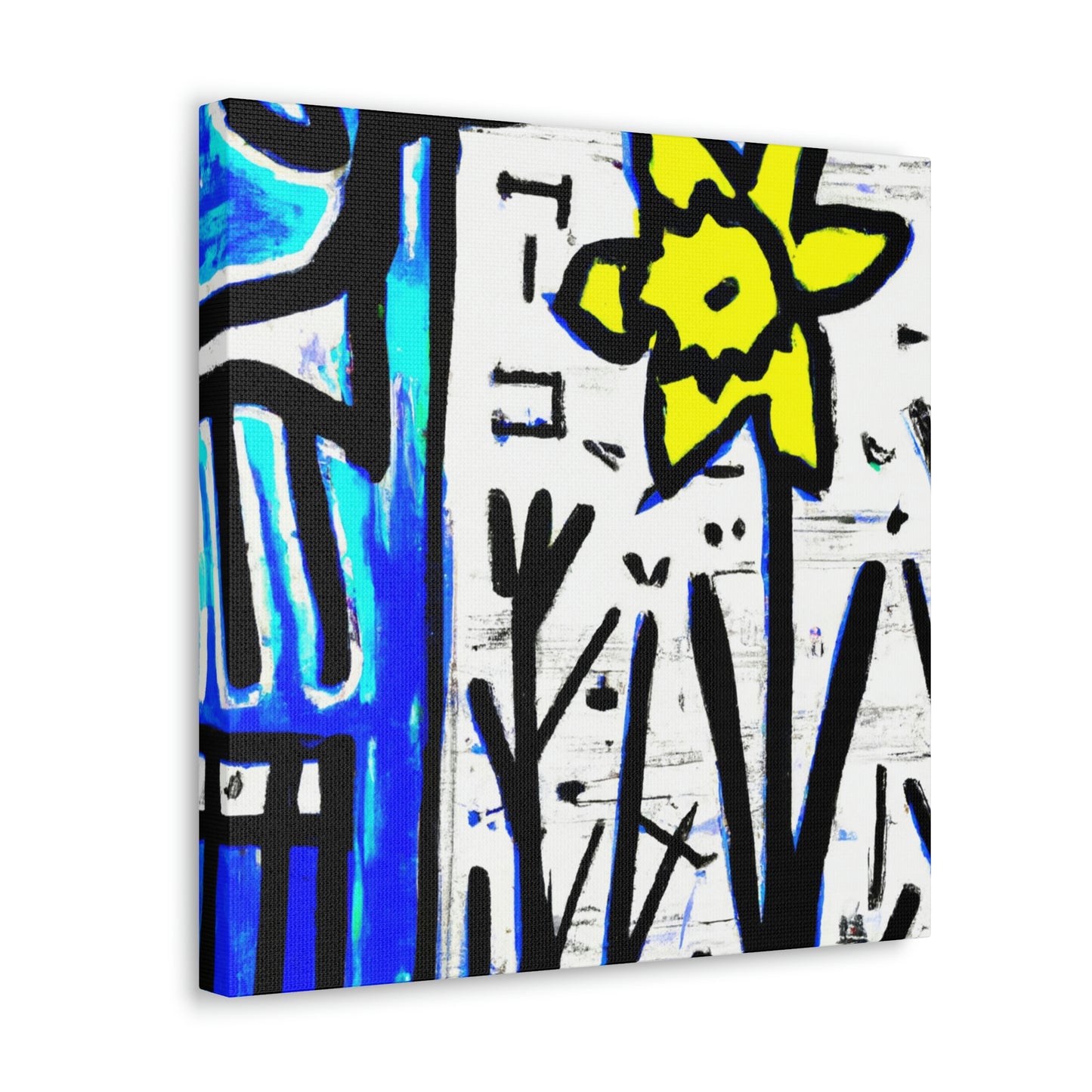 "Daffodils in Abstraction" - Canvas