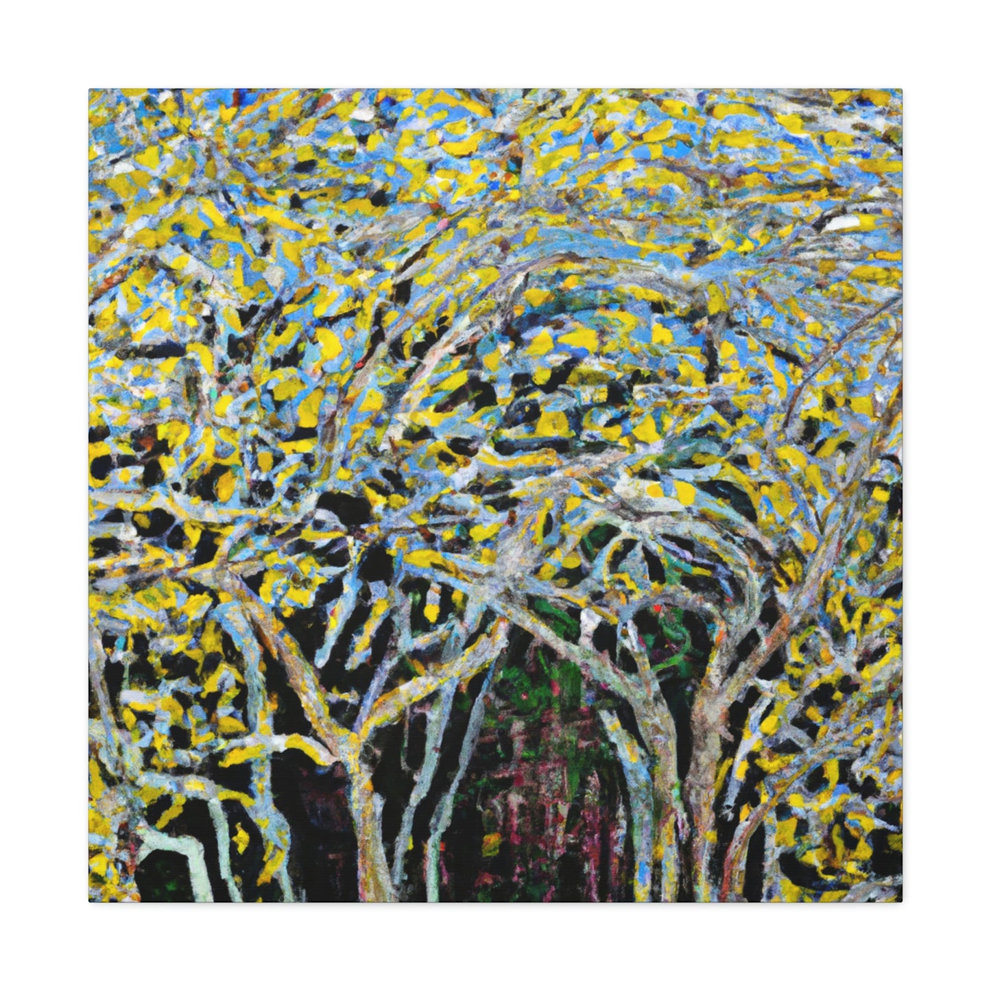 "Dogwood in Expressionism" - Canvas